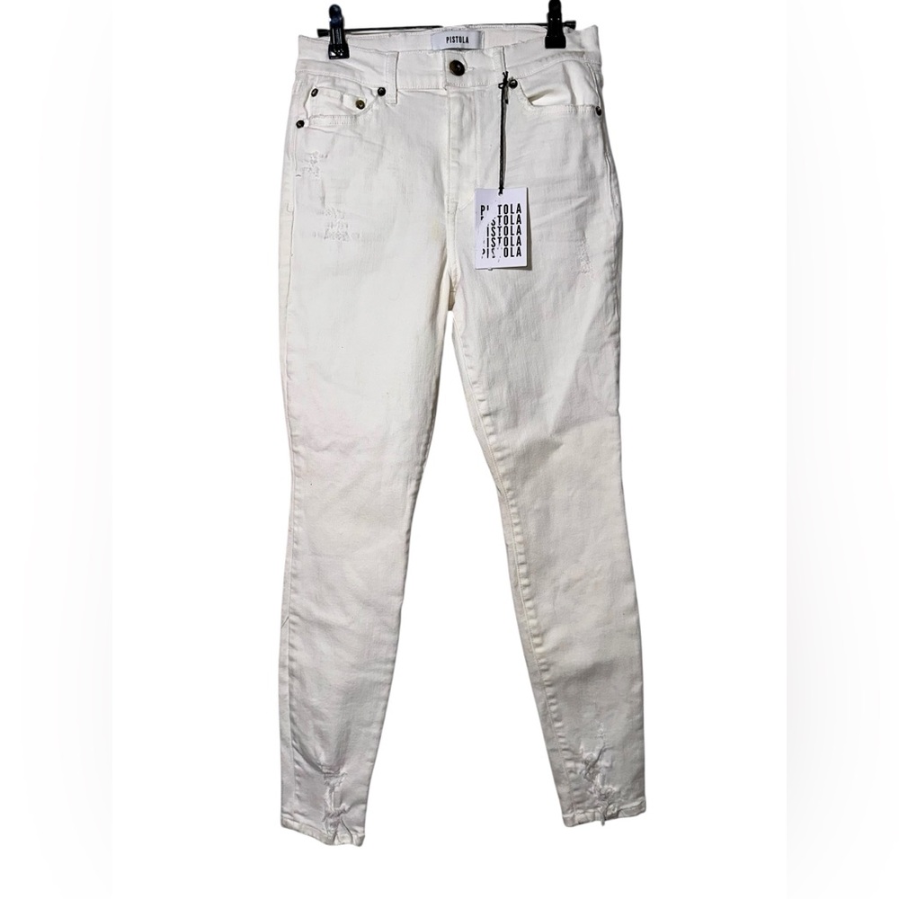 NWT PISTOLA Aline High-Rise Skinny Cream-Colored Jeans - 27